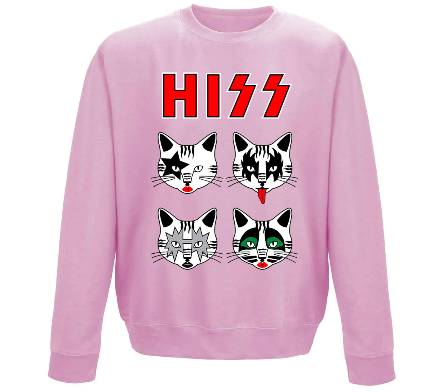 Hiss Cats Kiss Parody Childrens Sweatshirt