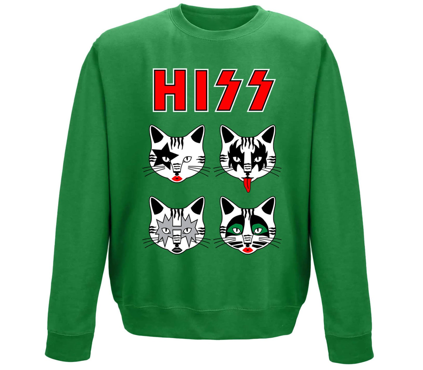 Hiss Cats Kiss Parody Childrens Sweatshirt