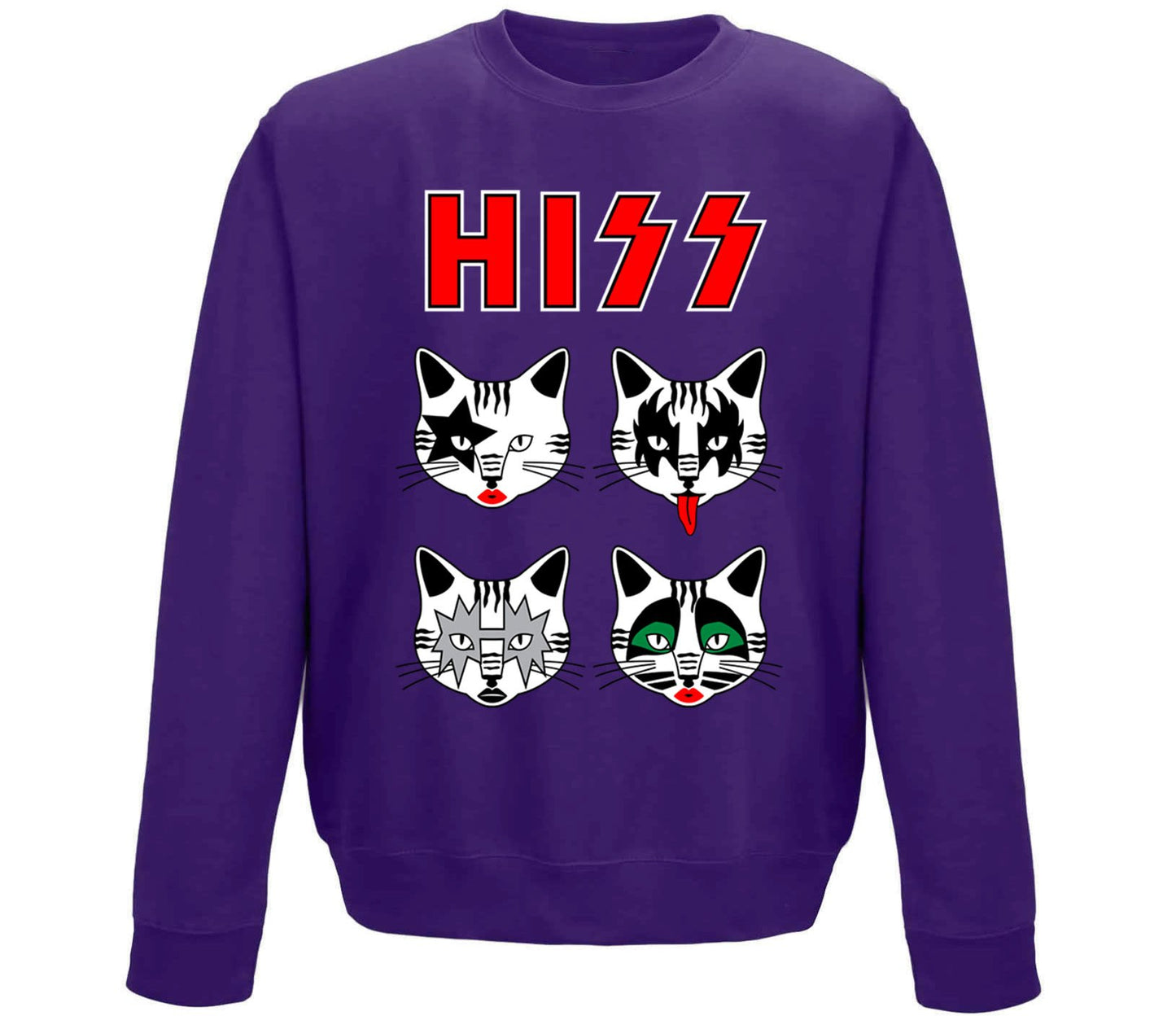 Hiss Cats Kiss Parody Childrens Sweatshirt