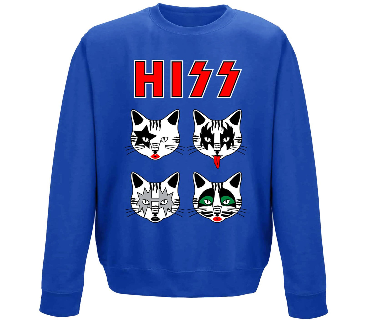 Hiss Cats Kiss Parody Childrens Sweatshirt