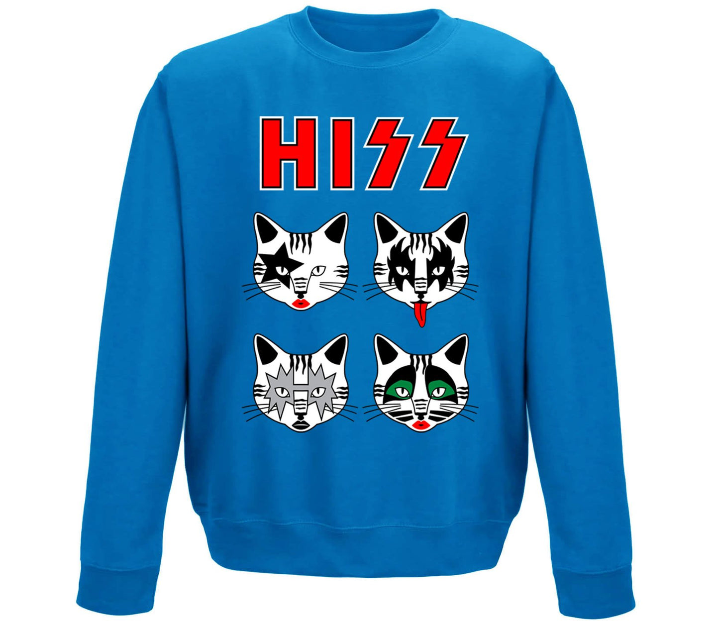 Hiss Cats Kiss Parody Childrens Sweatshirt