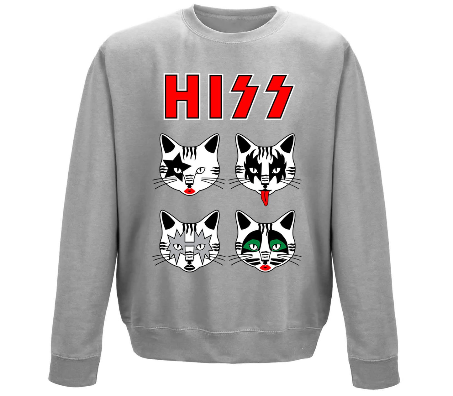 Hiss Cats Kiss Parody Childrens Sweatshirt