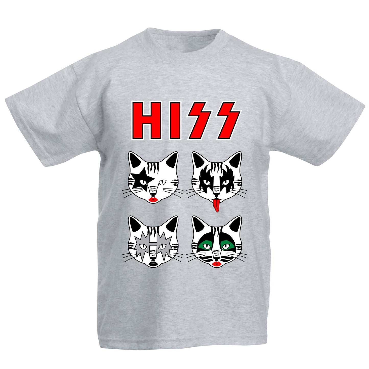 Hiss Cats Kiss Parody Kids T-shirt