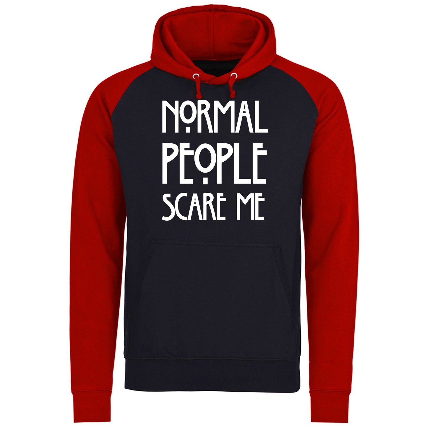 Normal People Scare Me Baseball Hoodie