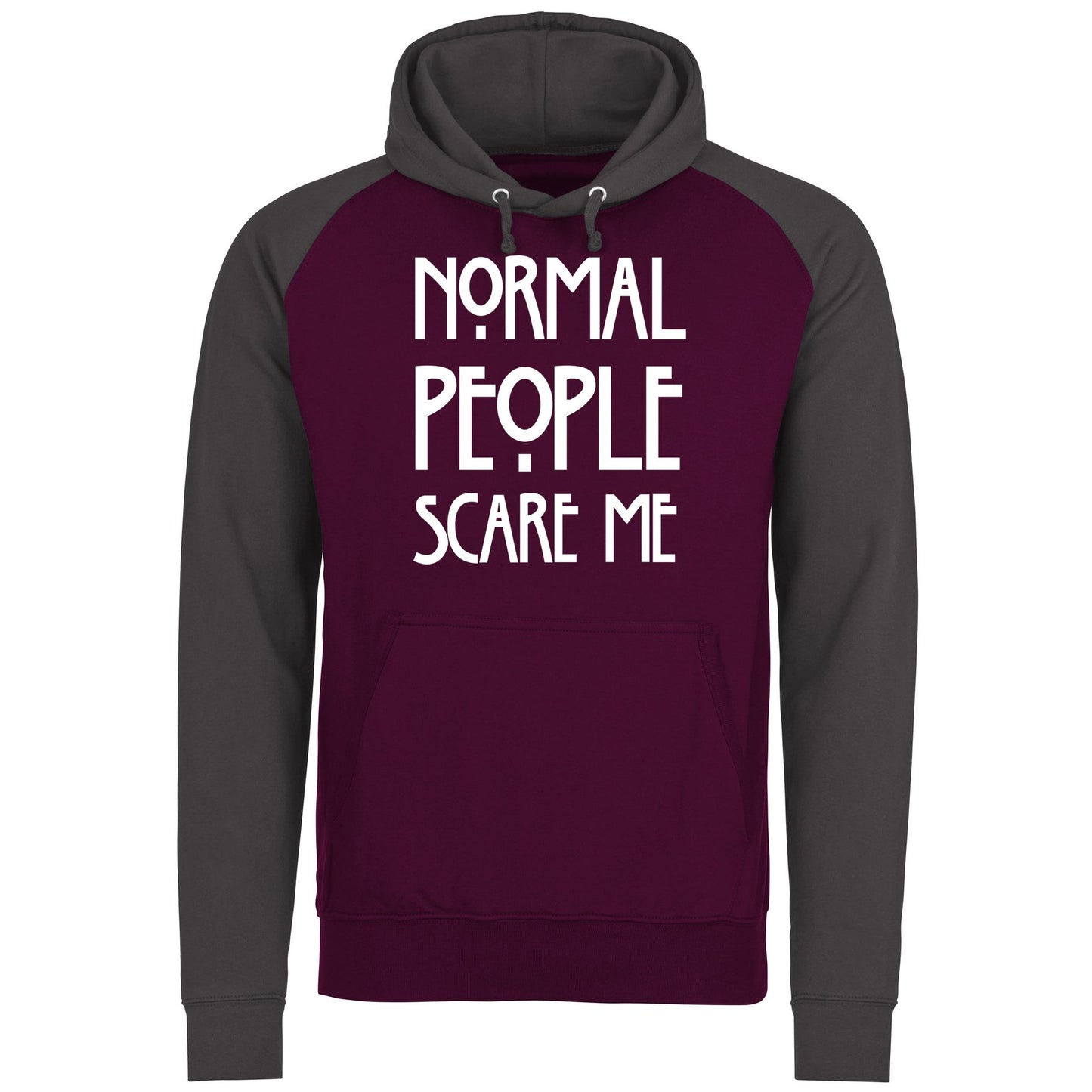 Normal People Scare Me Baseball Hoodie