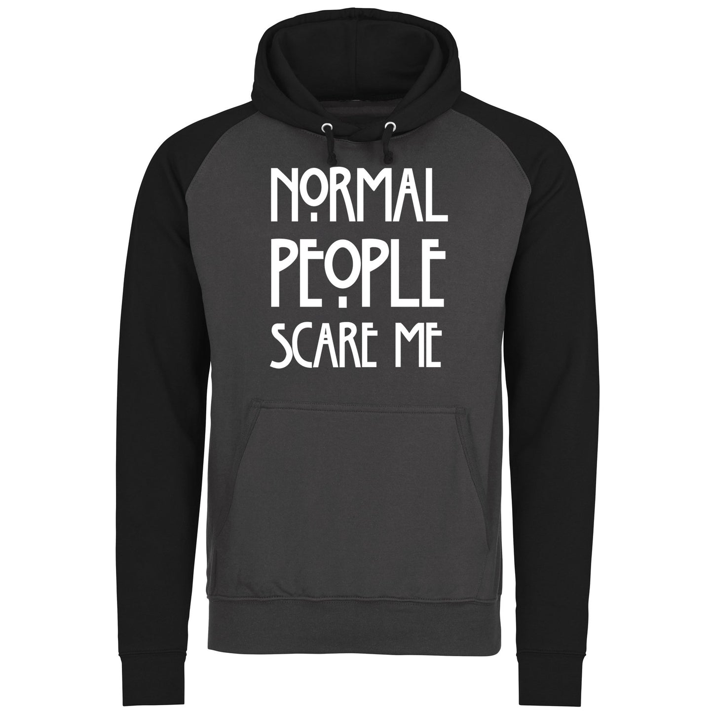 Normal People Scare Me Baseball Hoodie