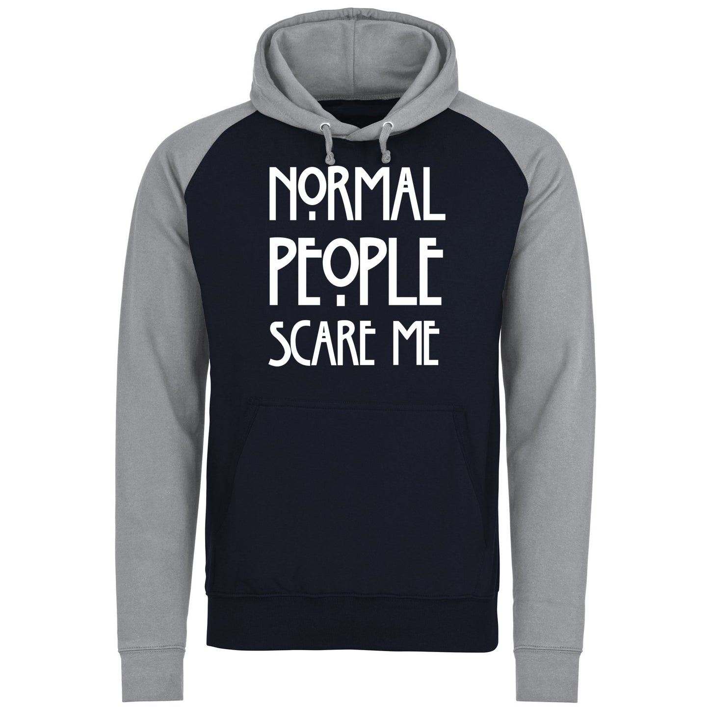 Normal People Scare Me Baseball Hoodie