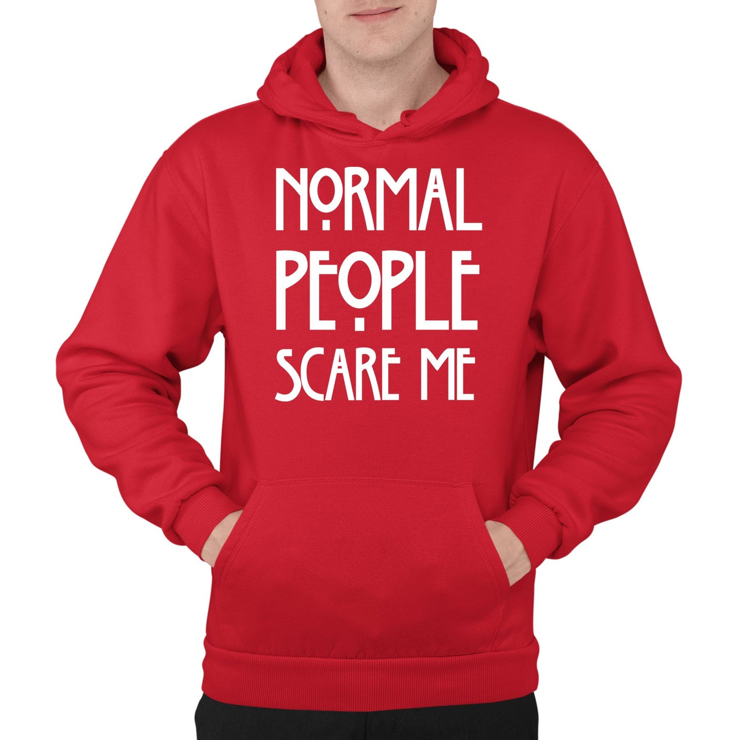 Normal People Scare Me Mens Pullover Hoodie