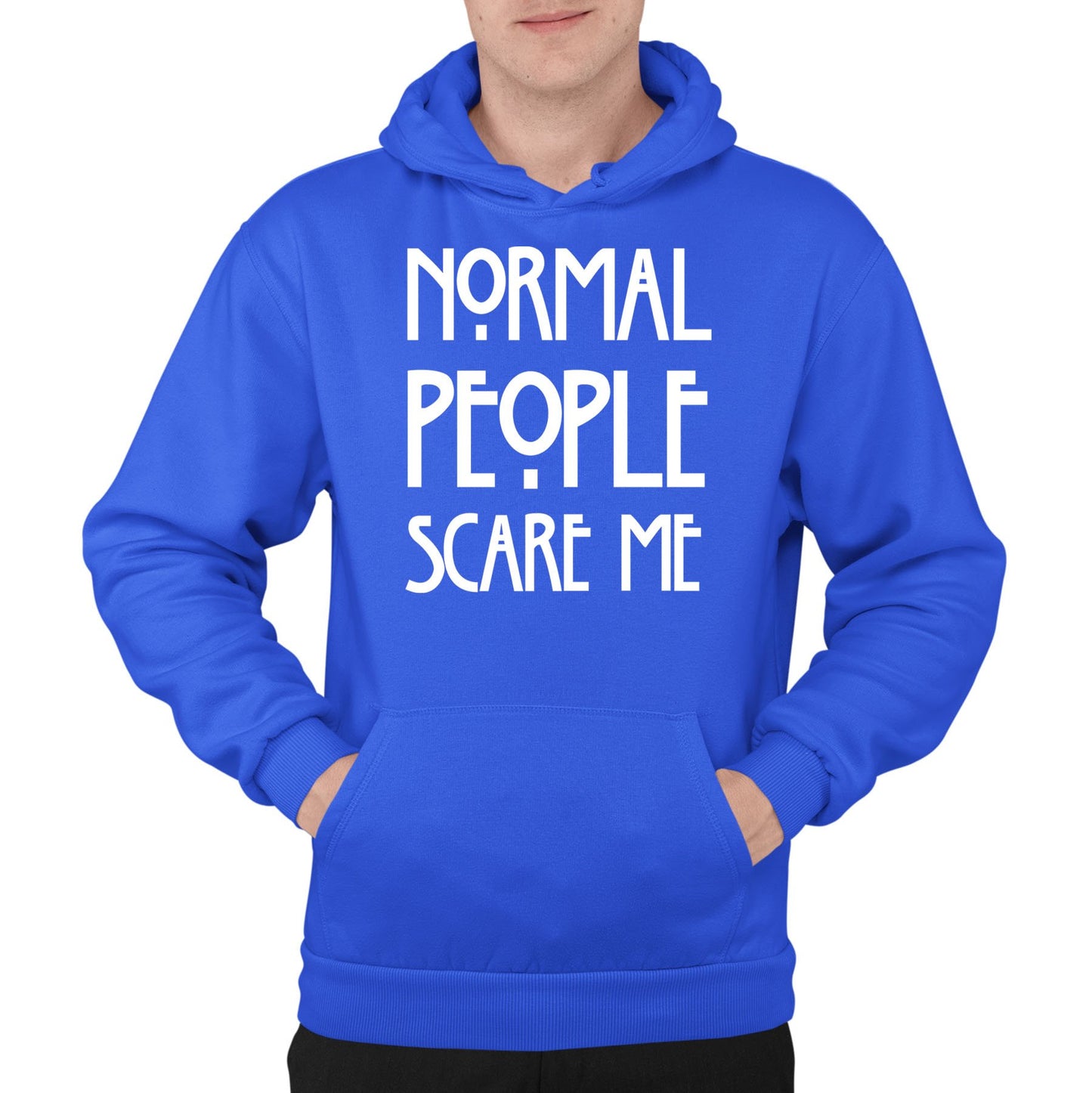 Normal People Scare Me Mens Pullover Hoodie