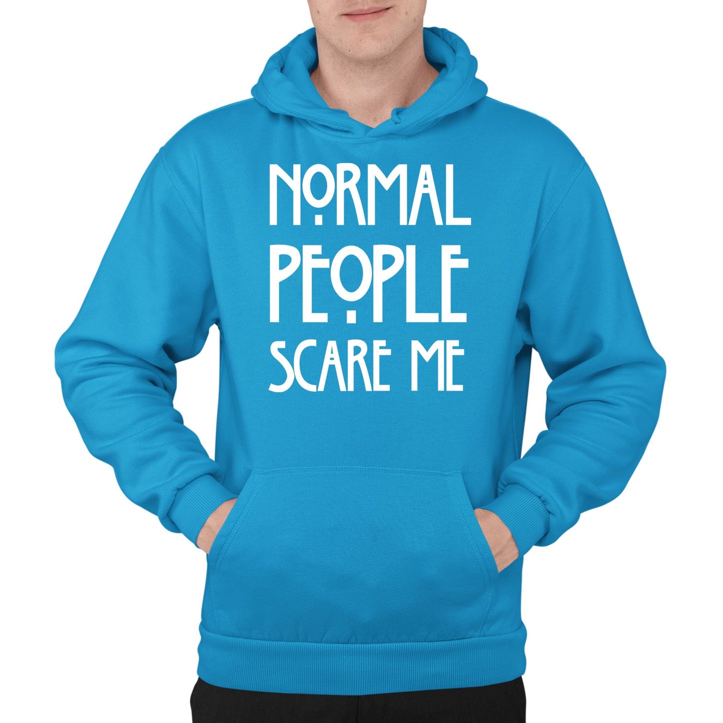 Normal People Scare Me Mens Pullover Hoodie