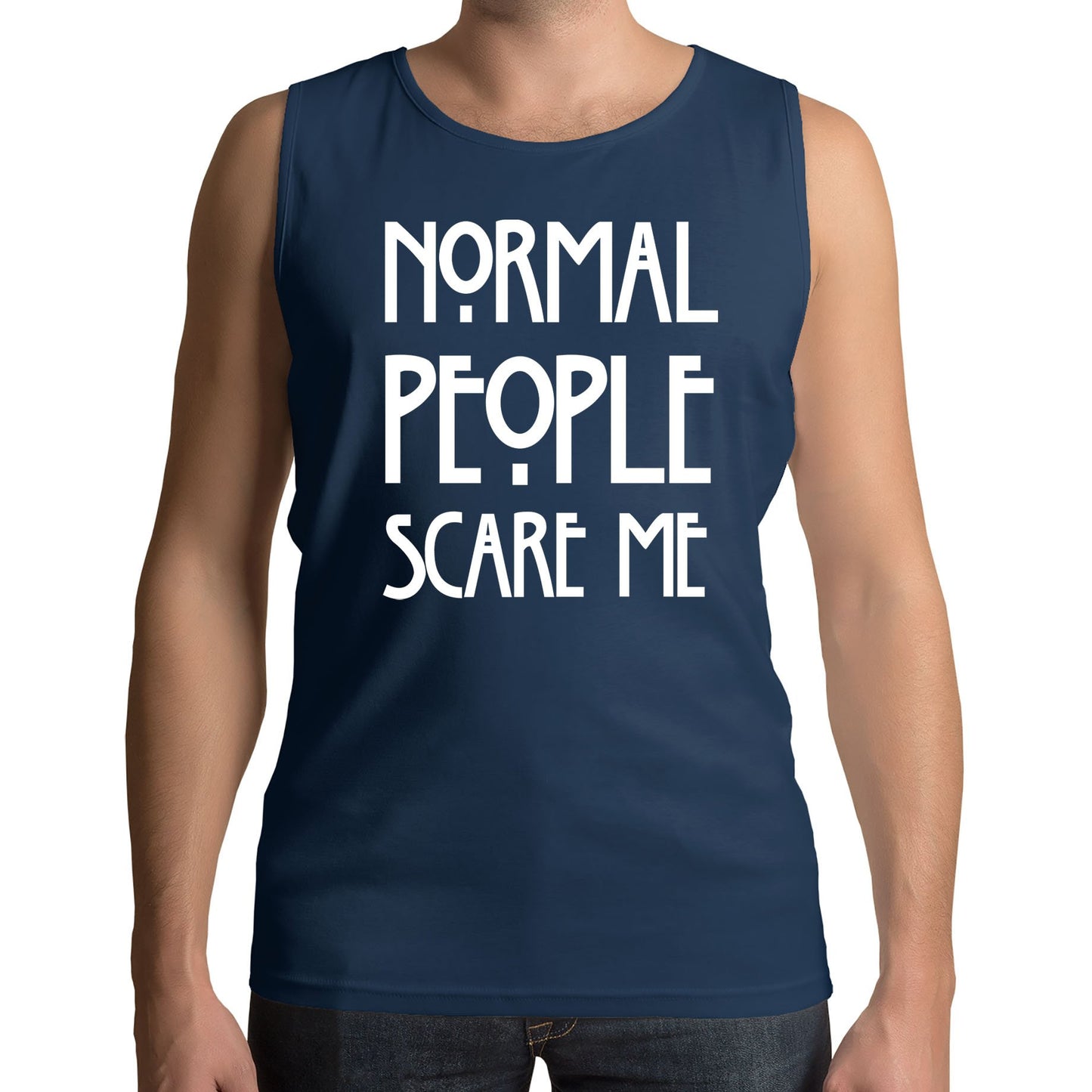 Normal People Scare Me Mens Vest