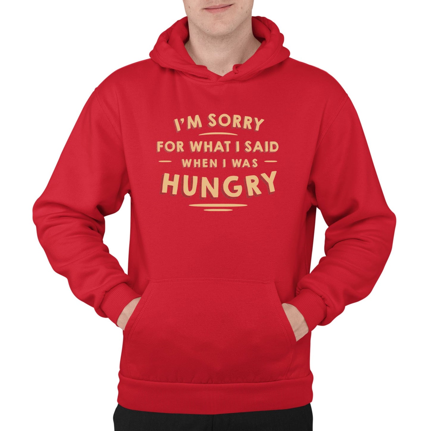 I'm Sorry I Was Hungry Mens Pullover Hoodie