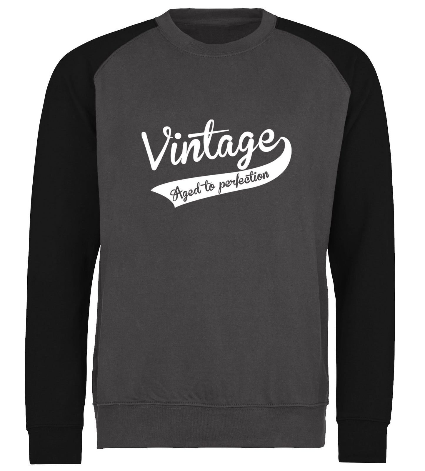 Vintage Aged To Perfection Baseball Sweatshirt