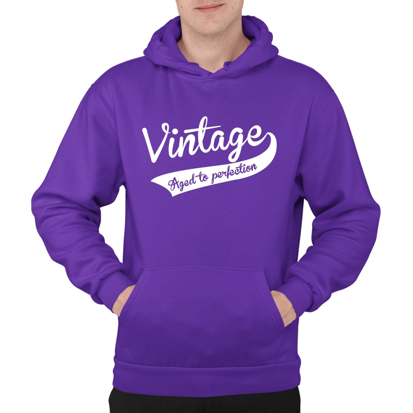 Vintage Aged To Perfection Mens Pullover Hoodie