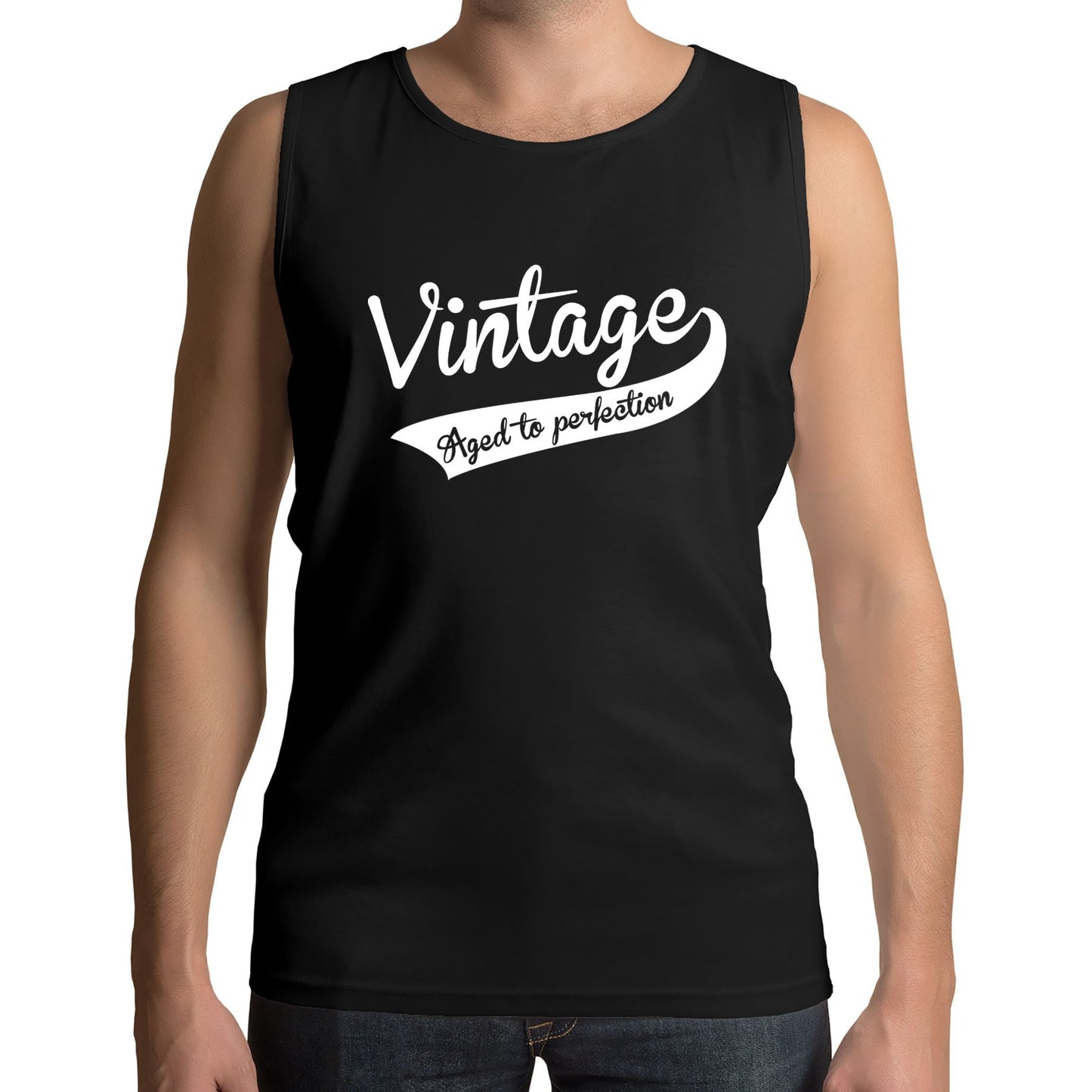 Vintage Aged To Perfection Mens Vest