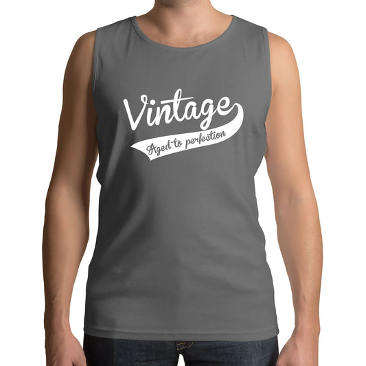 Vintage Aged To Perfection Mens Vest