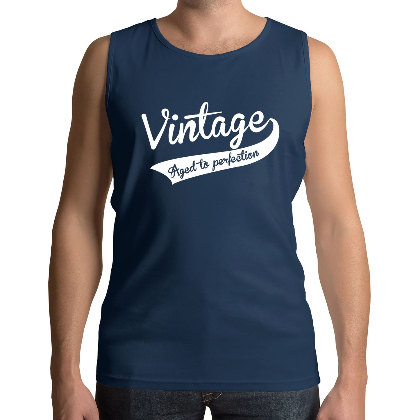 Vintage Aged To Perfection Mens Vest