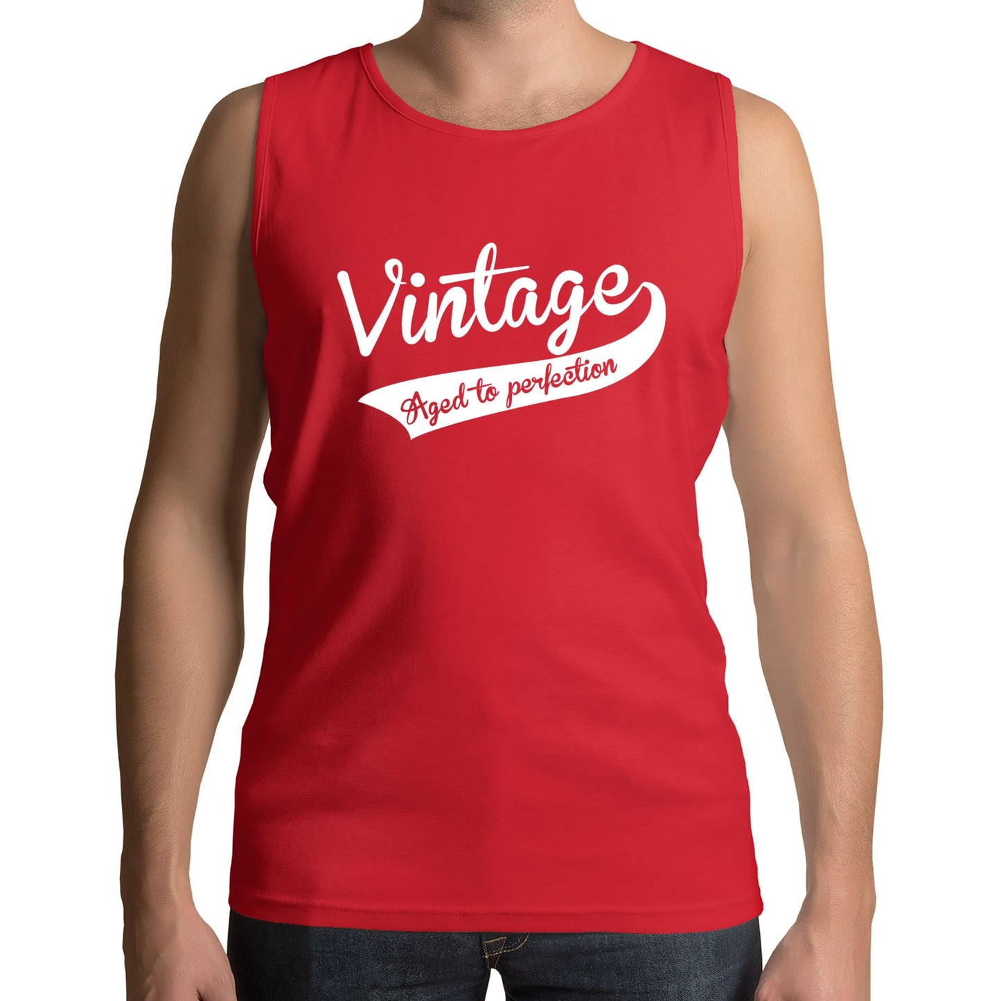 Vintage Aged To Perfection Mens Vest