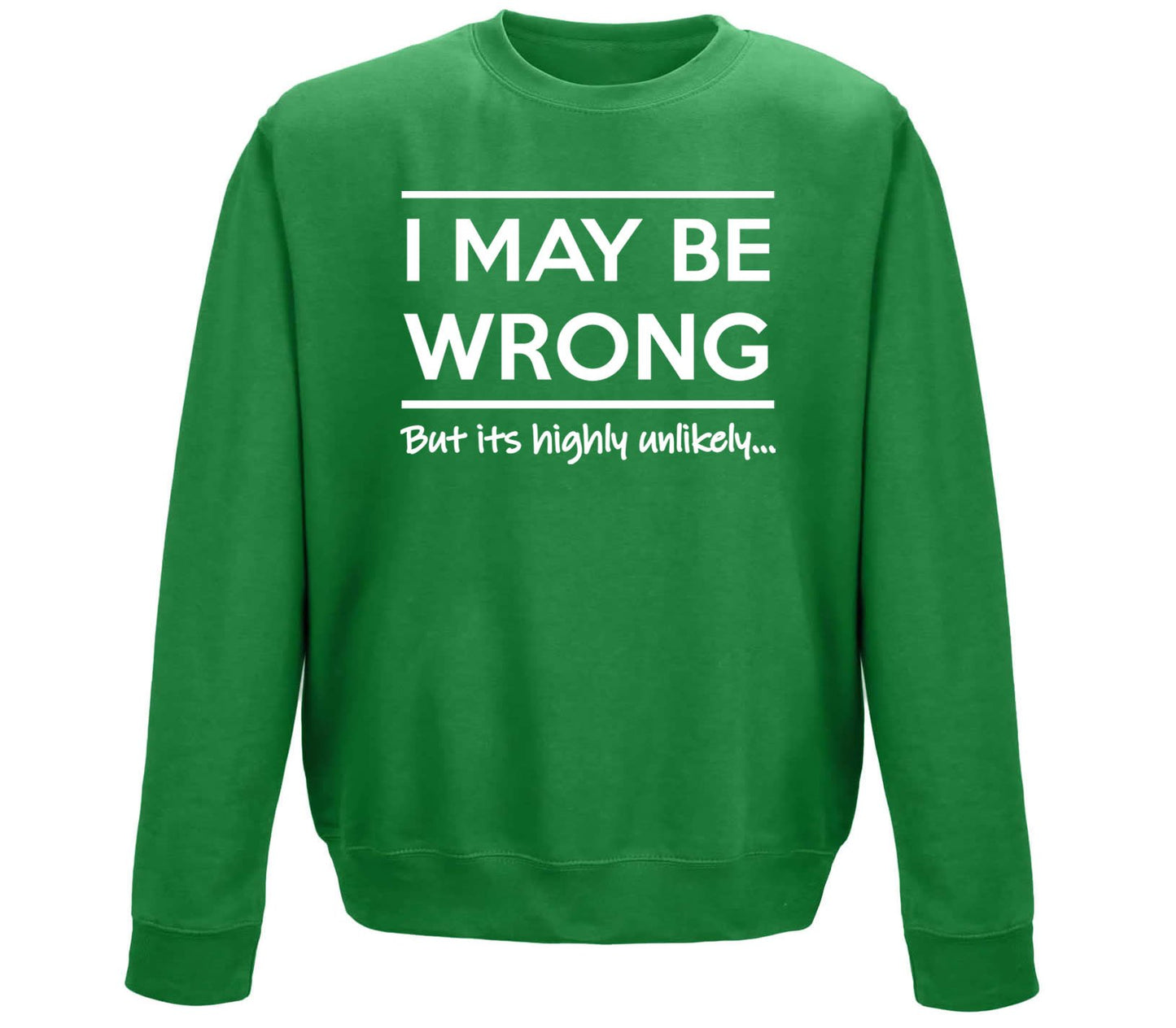 I May Be Wrong Childrens Sweatshirt