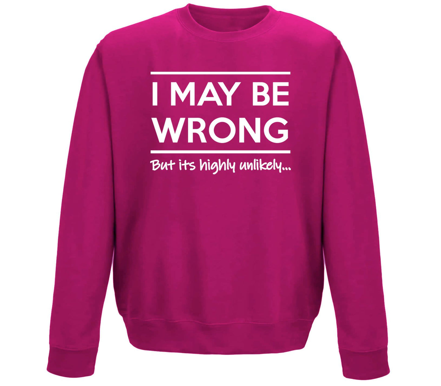 I May Be Wrong Childrens Sweatshirt