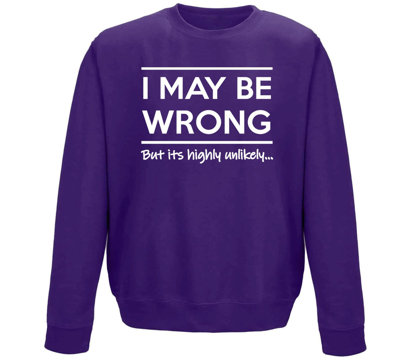 I May Be Wrong Childrens Sweatshirt