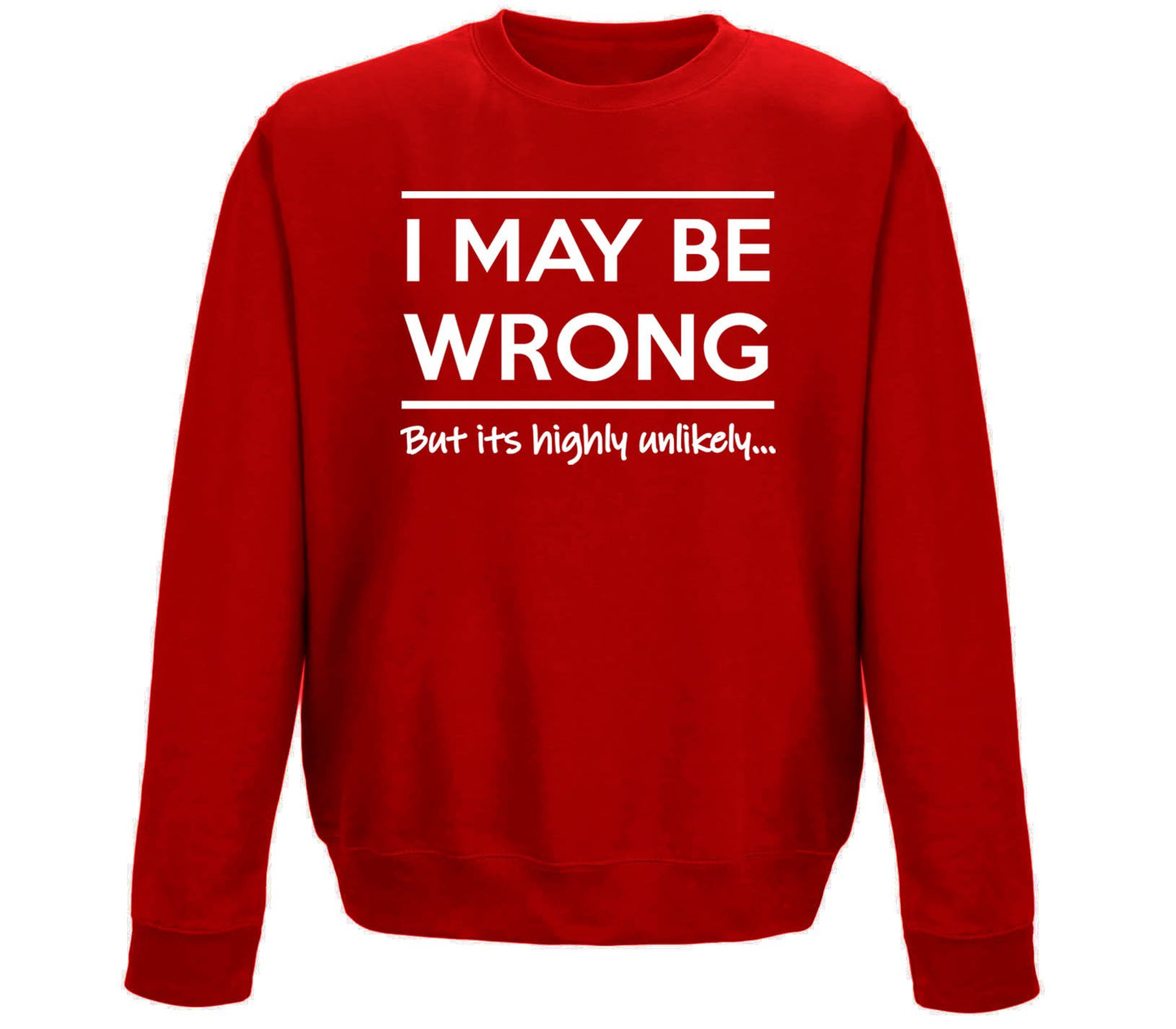 I May Be Wrong Childrens Sweatshirt