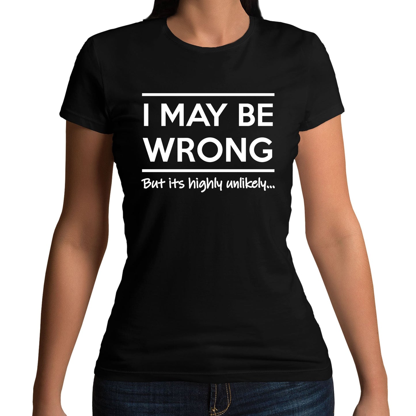 I May Be Wrong Womens T-shirt