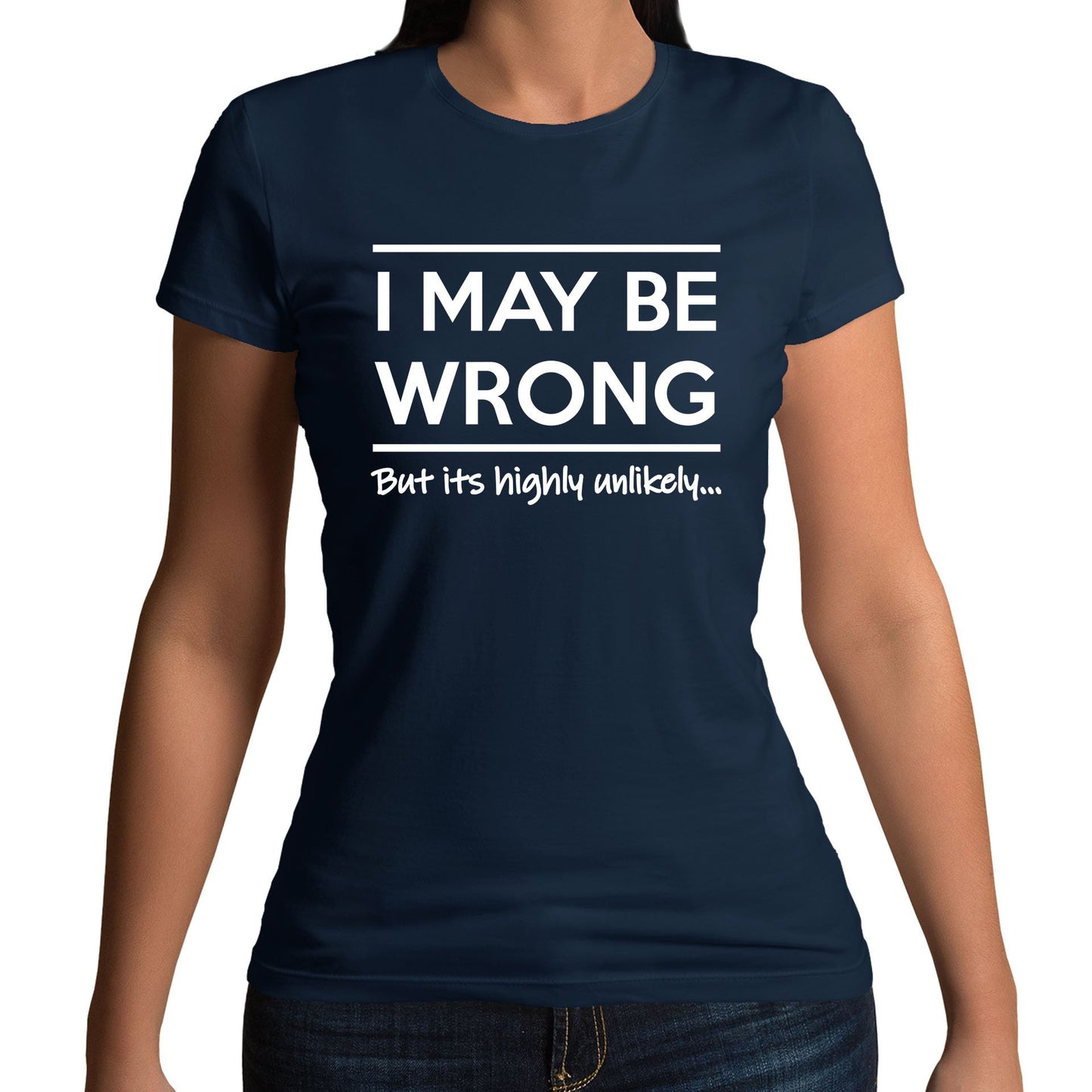 I May Be Wrong Womens T-shirt