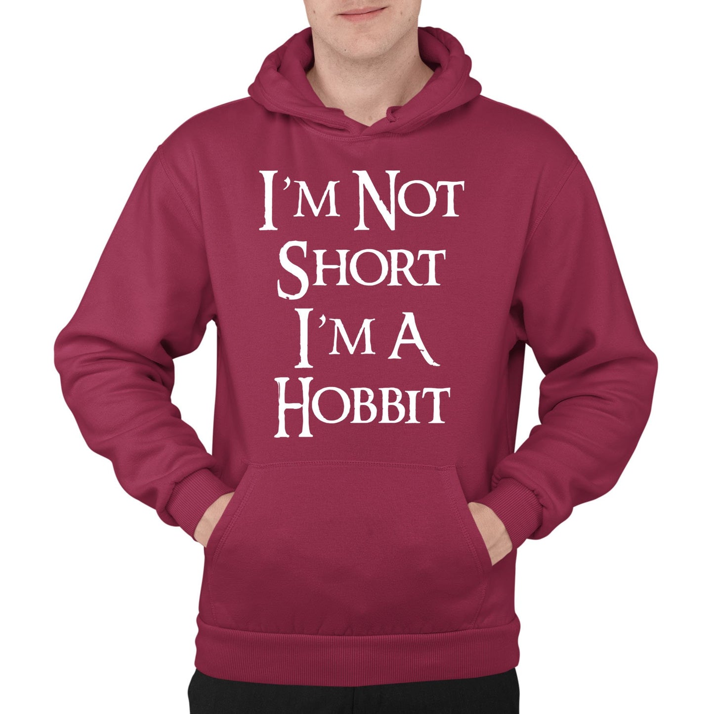 I'm Not Short I'm A Hobbit Mens Pullover Hoodie