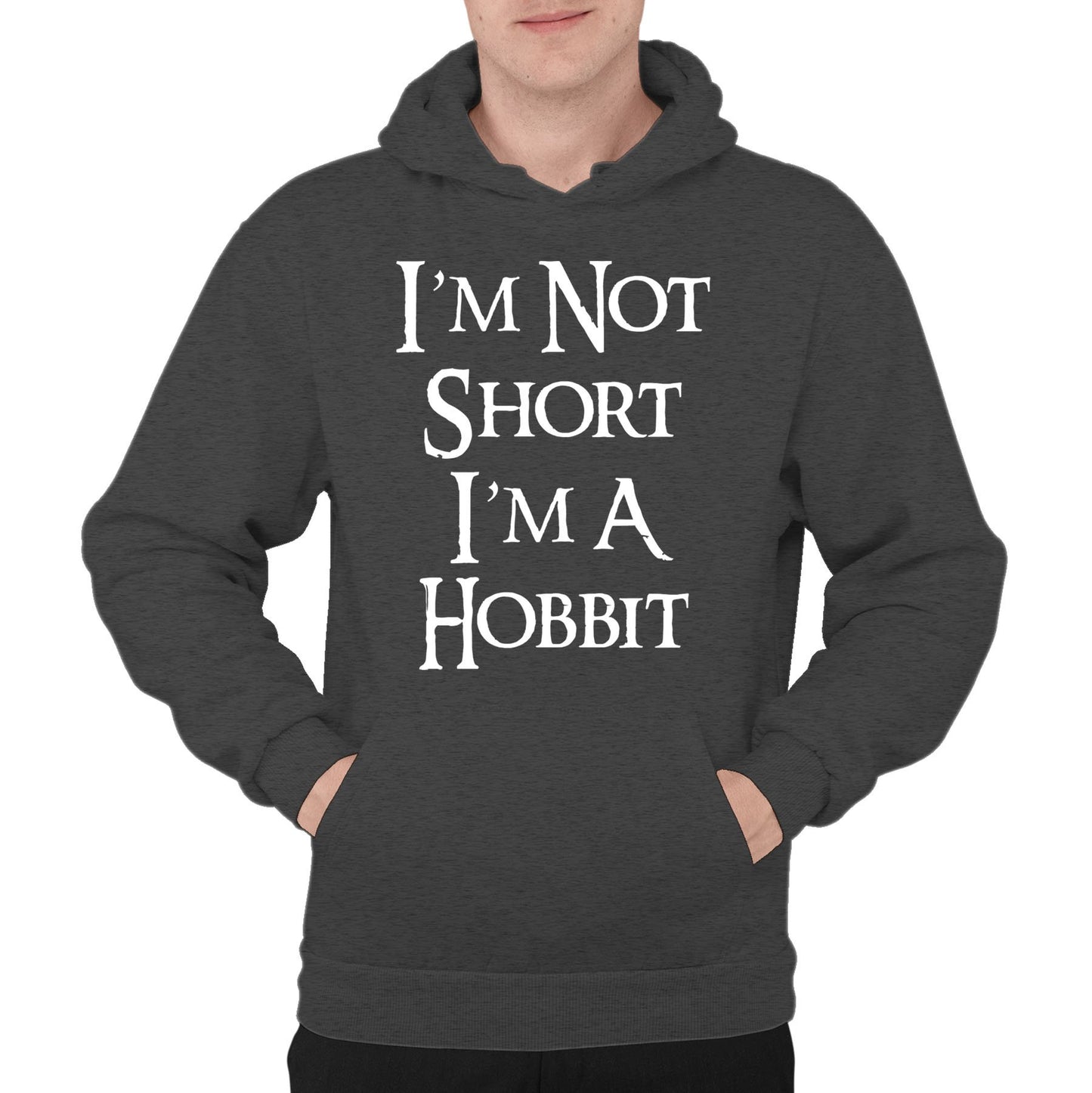 I'm Not Short I'm A Hobbit Mens Pullover Hoodie