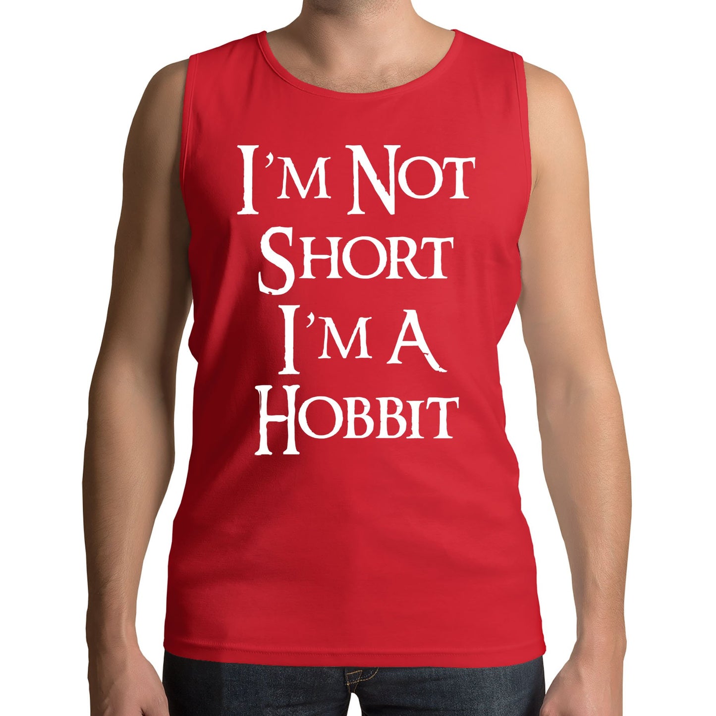 I'm Not Short I'm A Hobbit Mens Vest