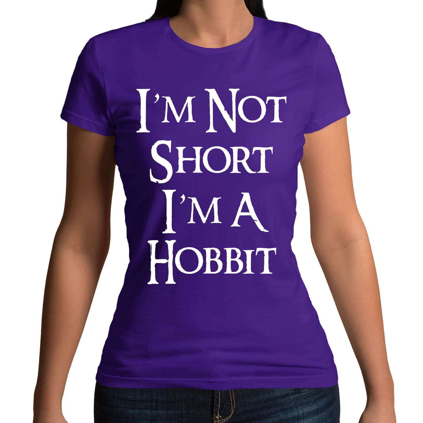 I'm Not Short I'm A Hobbit Womens T-shirt