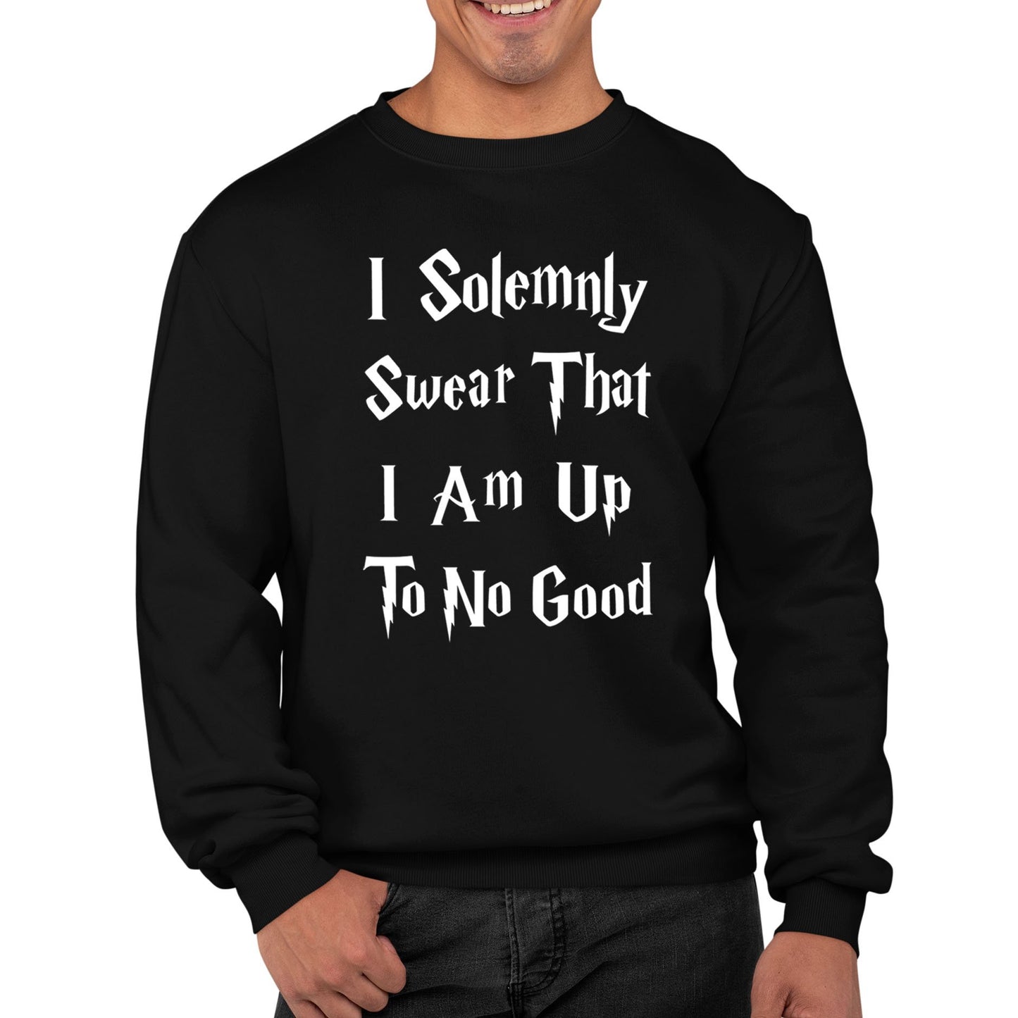 Solemnly Swear Up To No Good Mens Sweatshirt