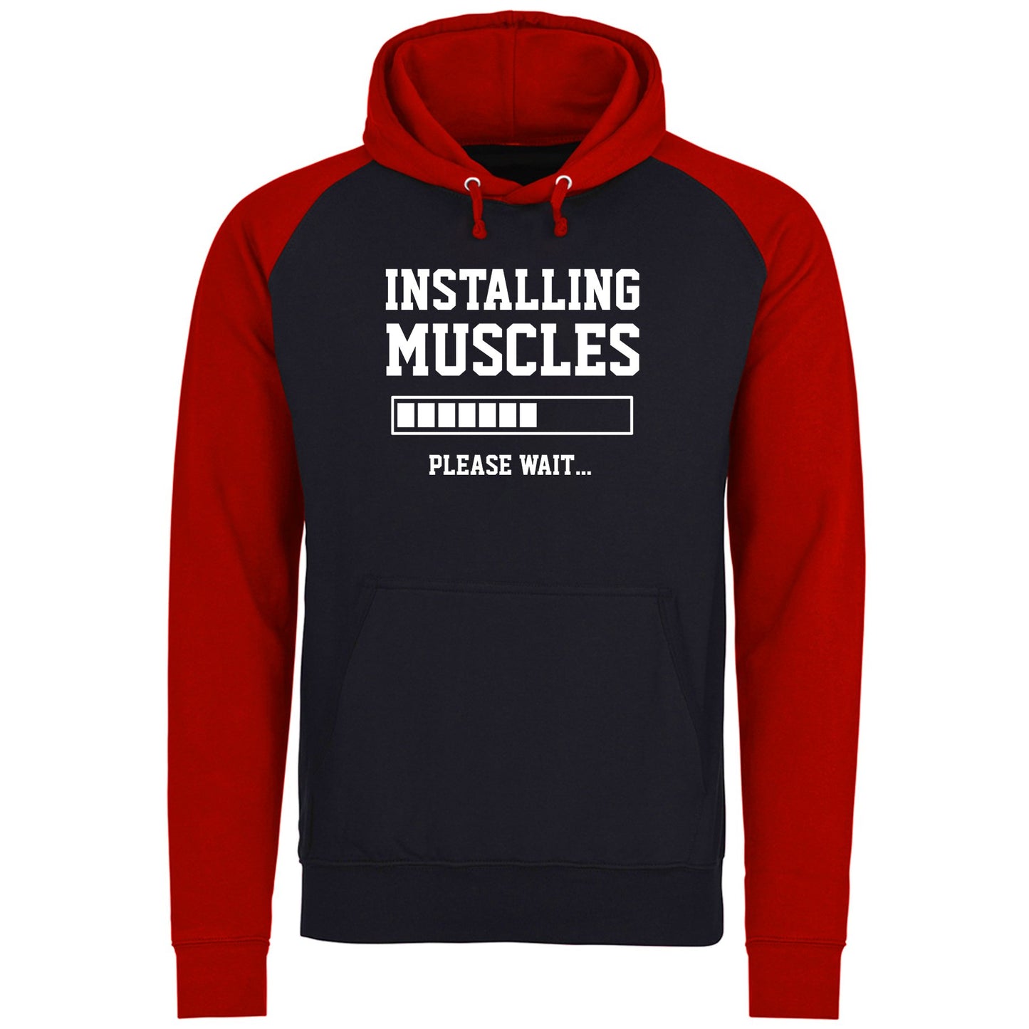 Installing Muscles Baseball Hoodie