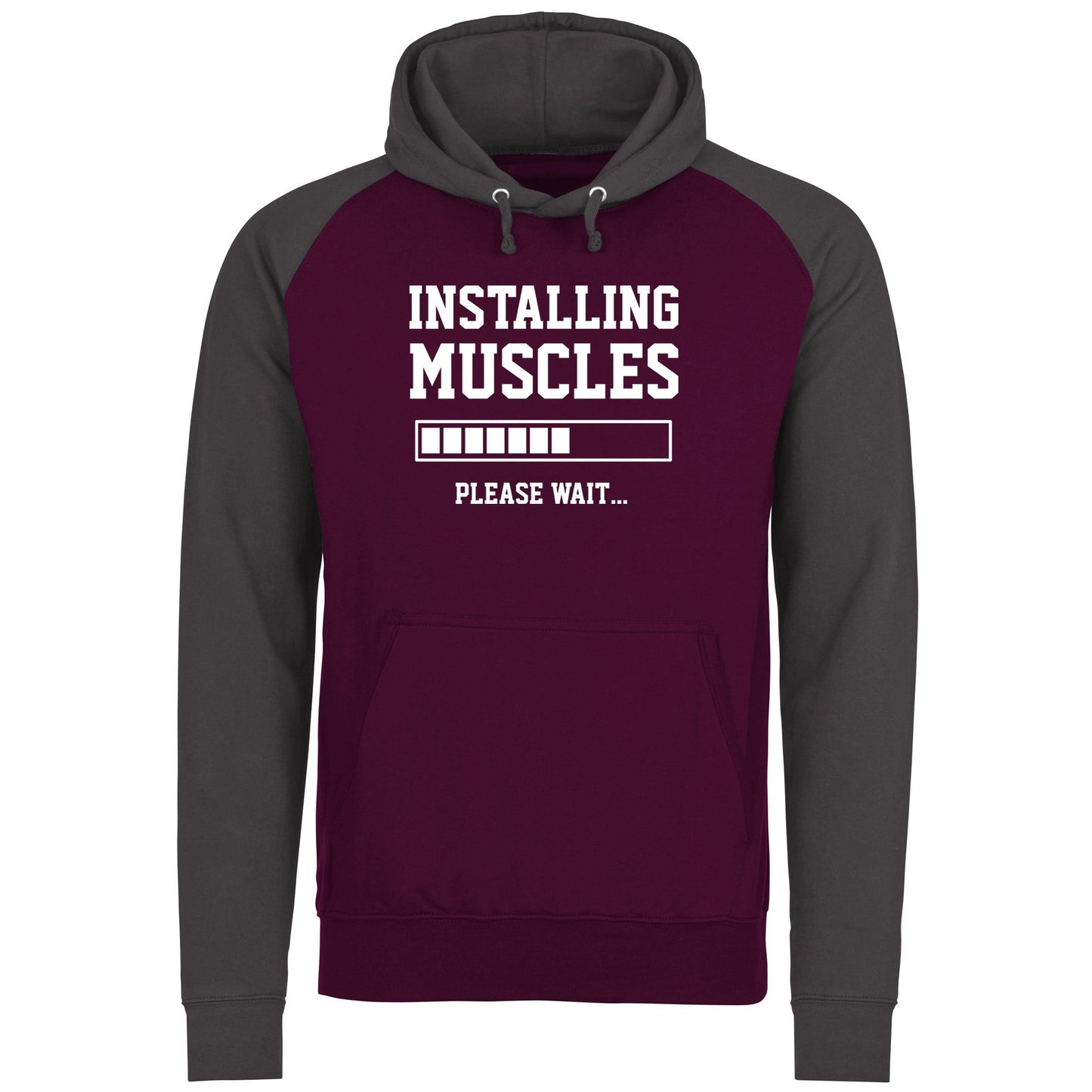 Installing Muscles Baseball Hoodie