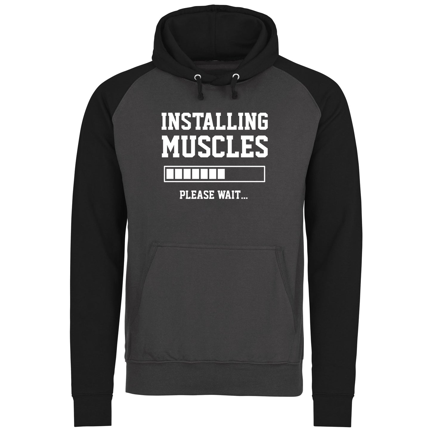 Installing Muscles Baseball Hoodie