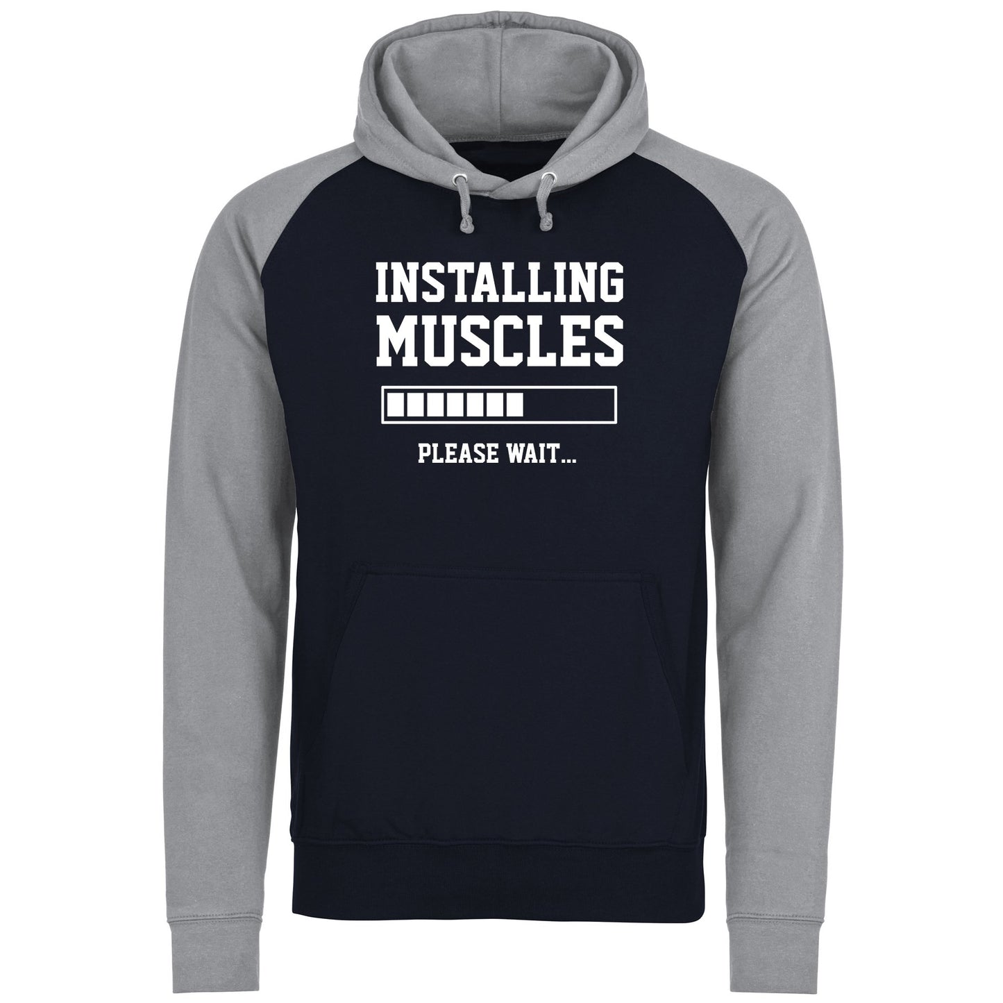 Installing Muscles Baseball Hoodie