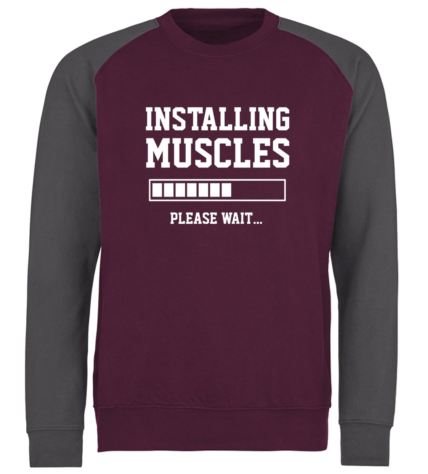 Installing Muscles Baseball Sweatshirt