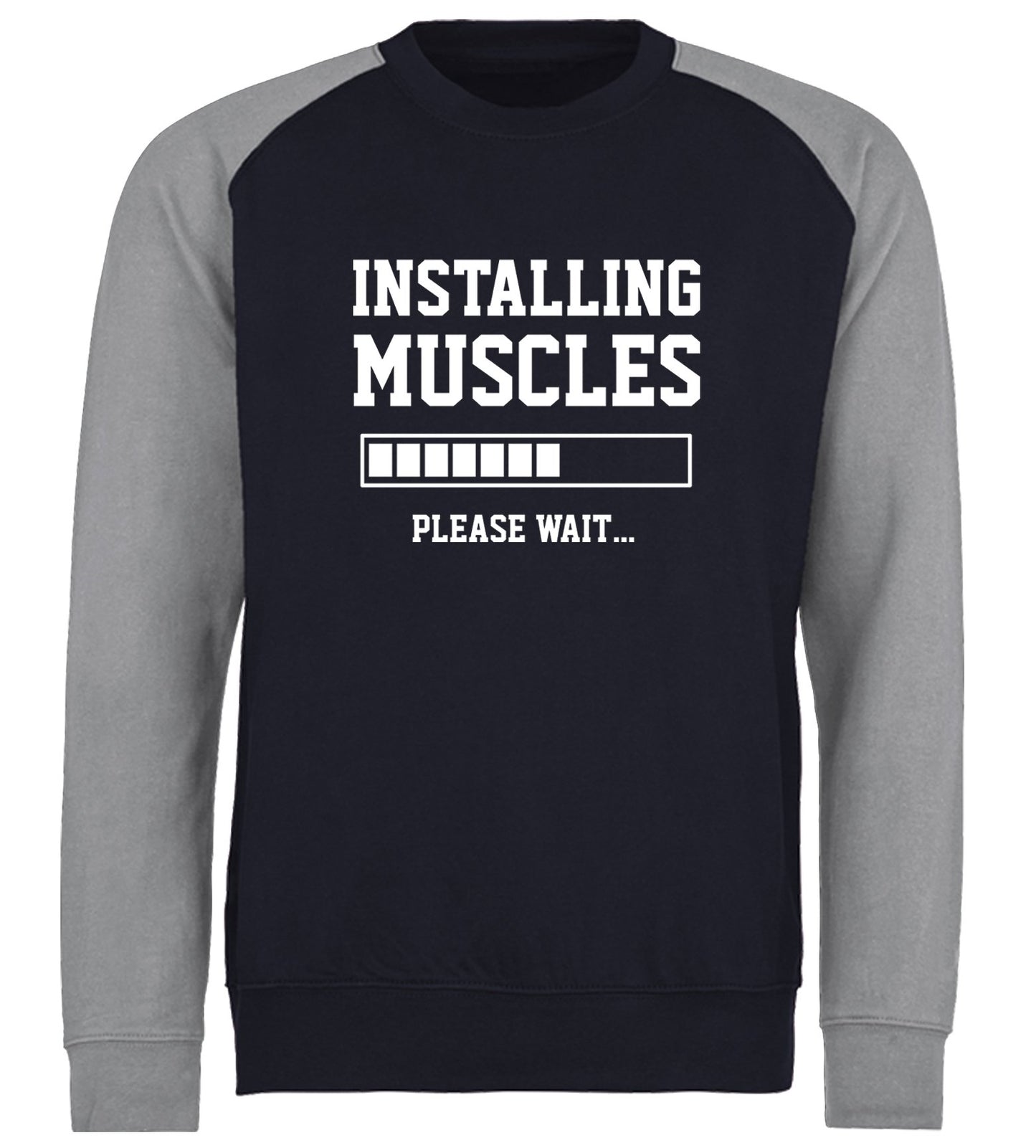 Installing Muscles Baseball Sweatshirt