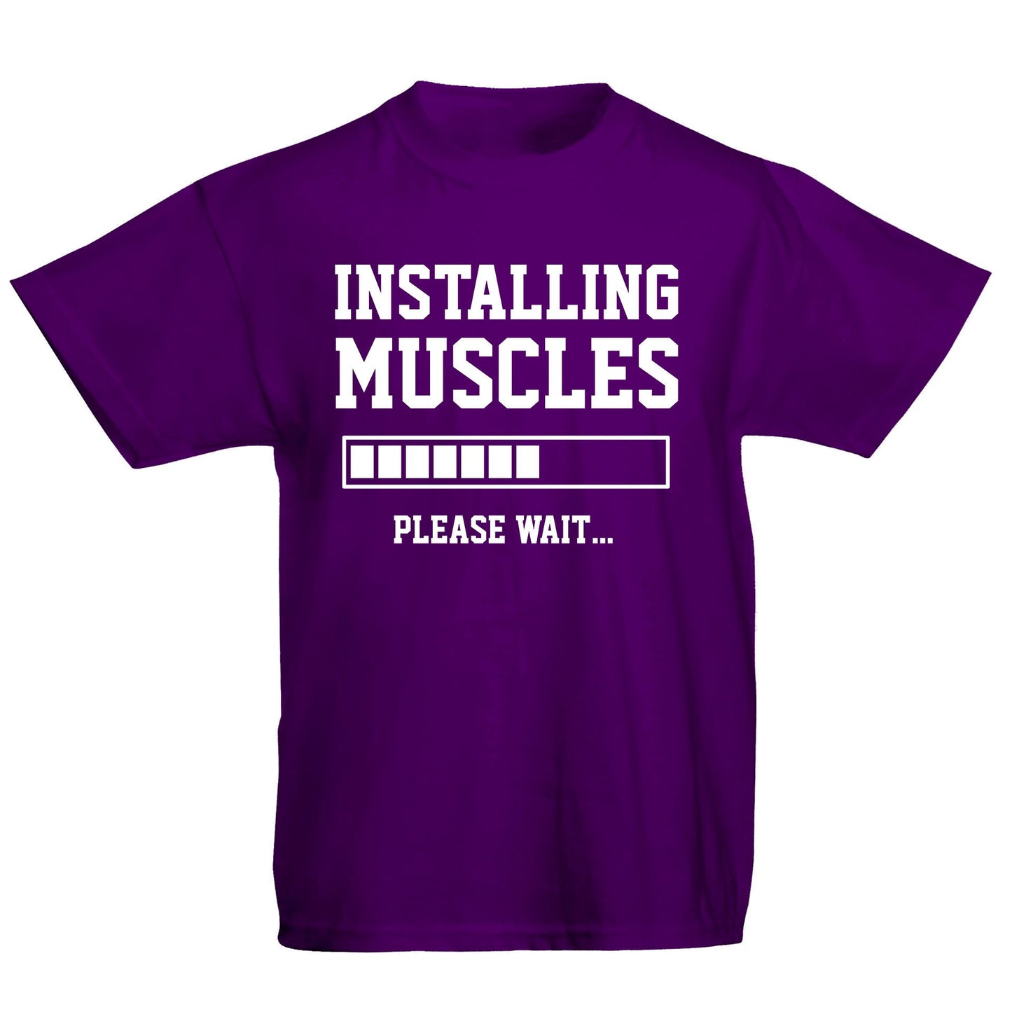 Installing Muscles Kids T-shirt