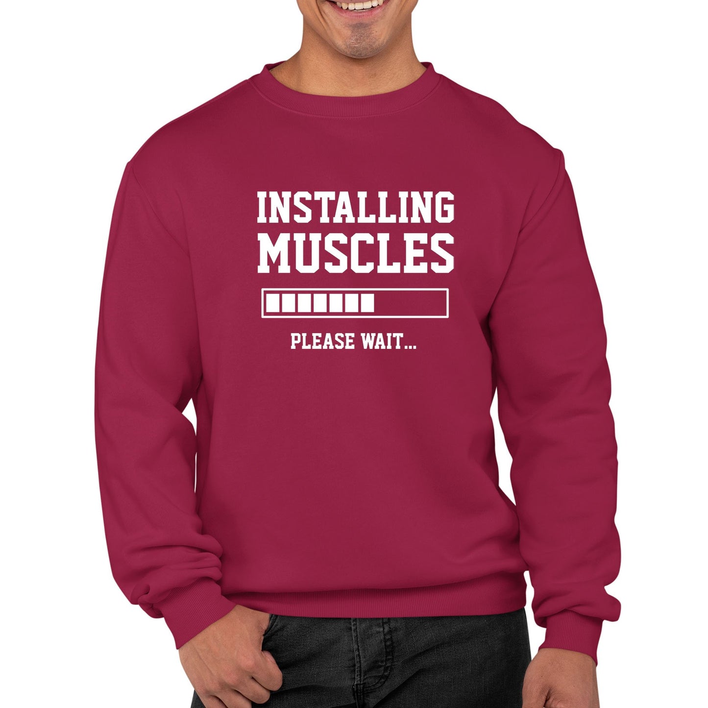 Installing Muscles Mens Sweatshirt