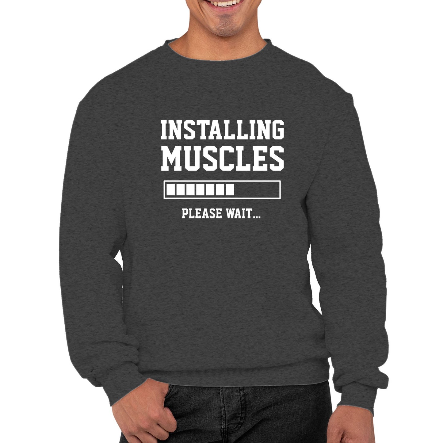 Installing Muscles Mens Sweatshirt