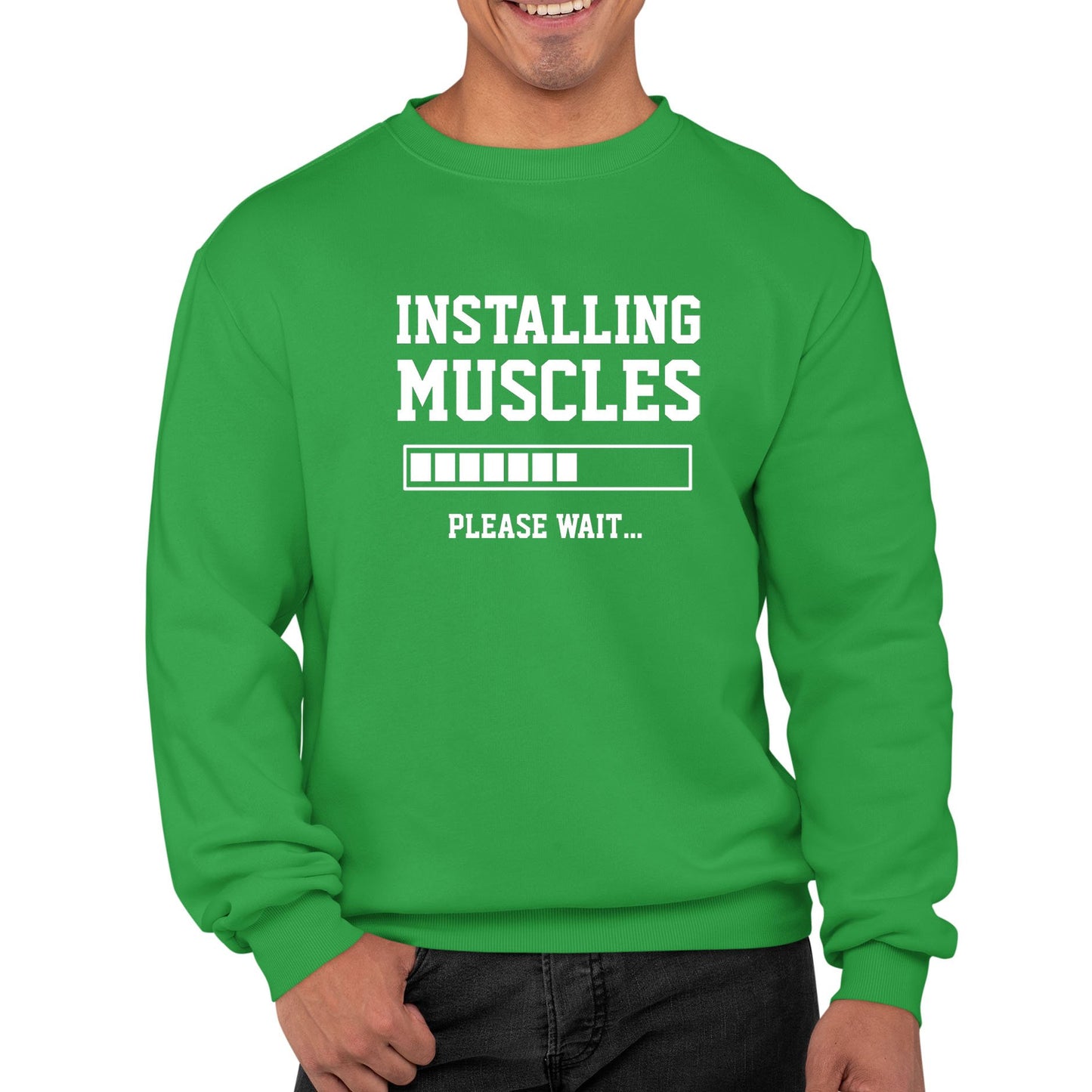 Installing Muscles Mens Sweatshirt