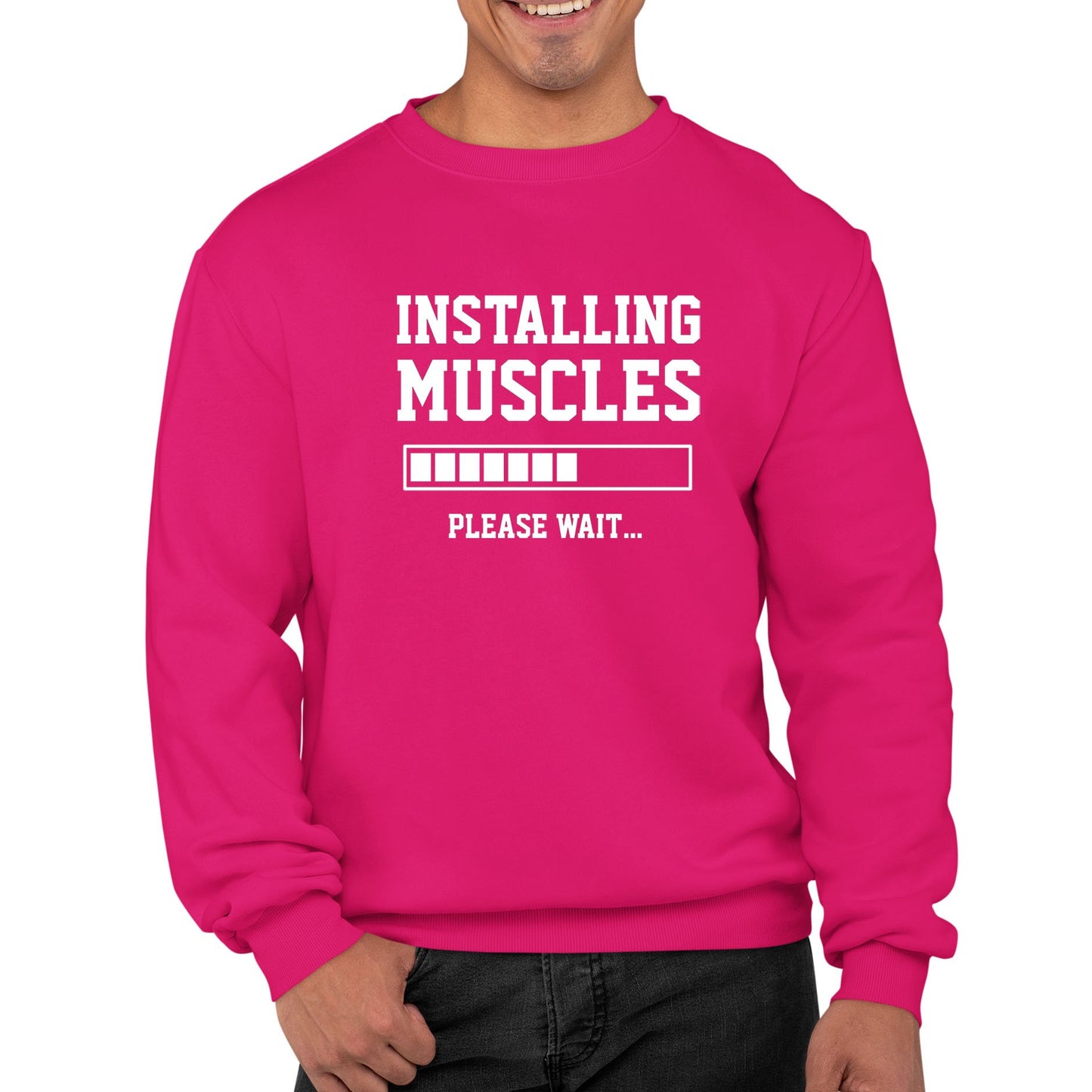 Installing Muscles Mens Sweatshirt