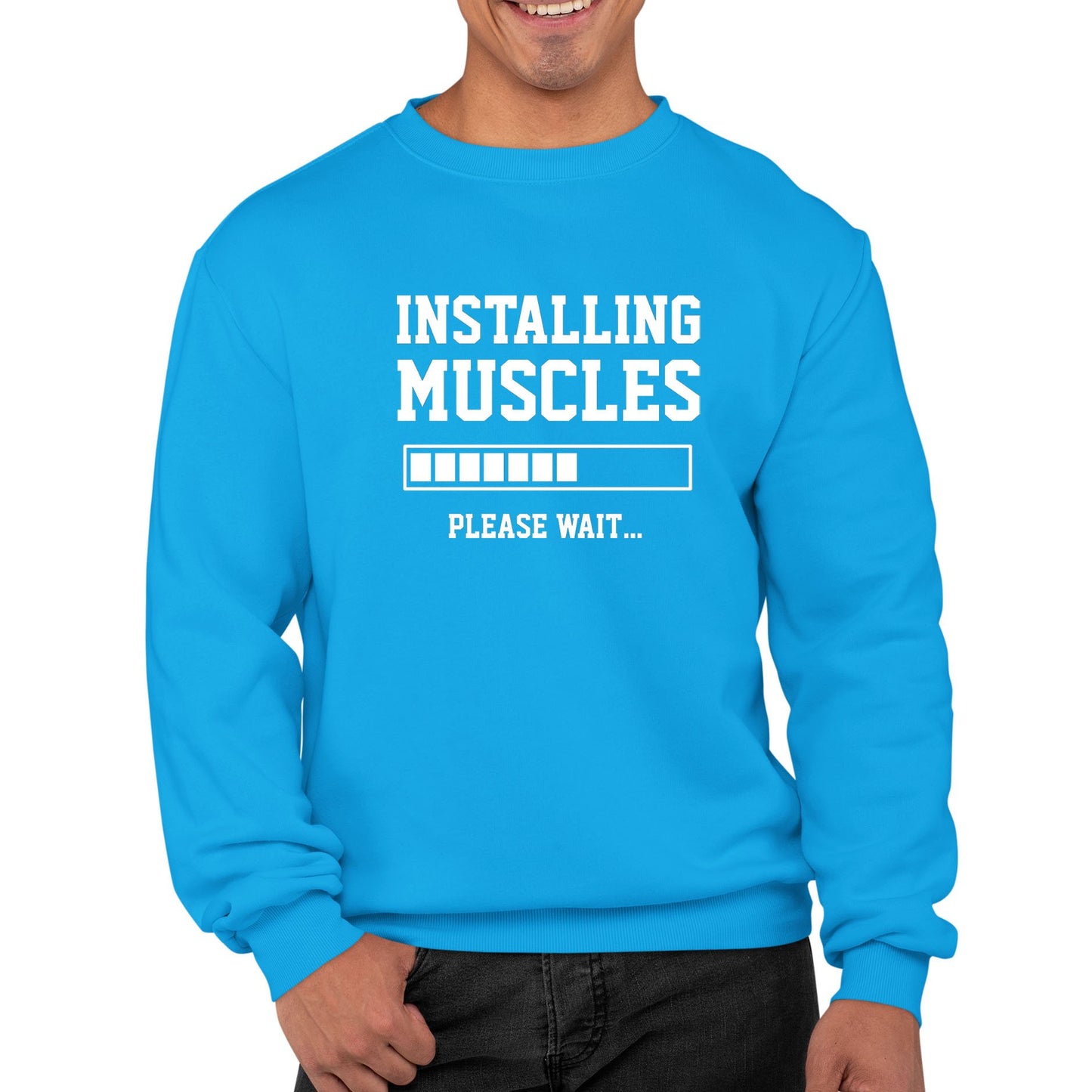 Installing Muscles Mens Sweatshirt