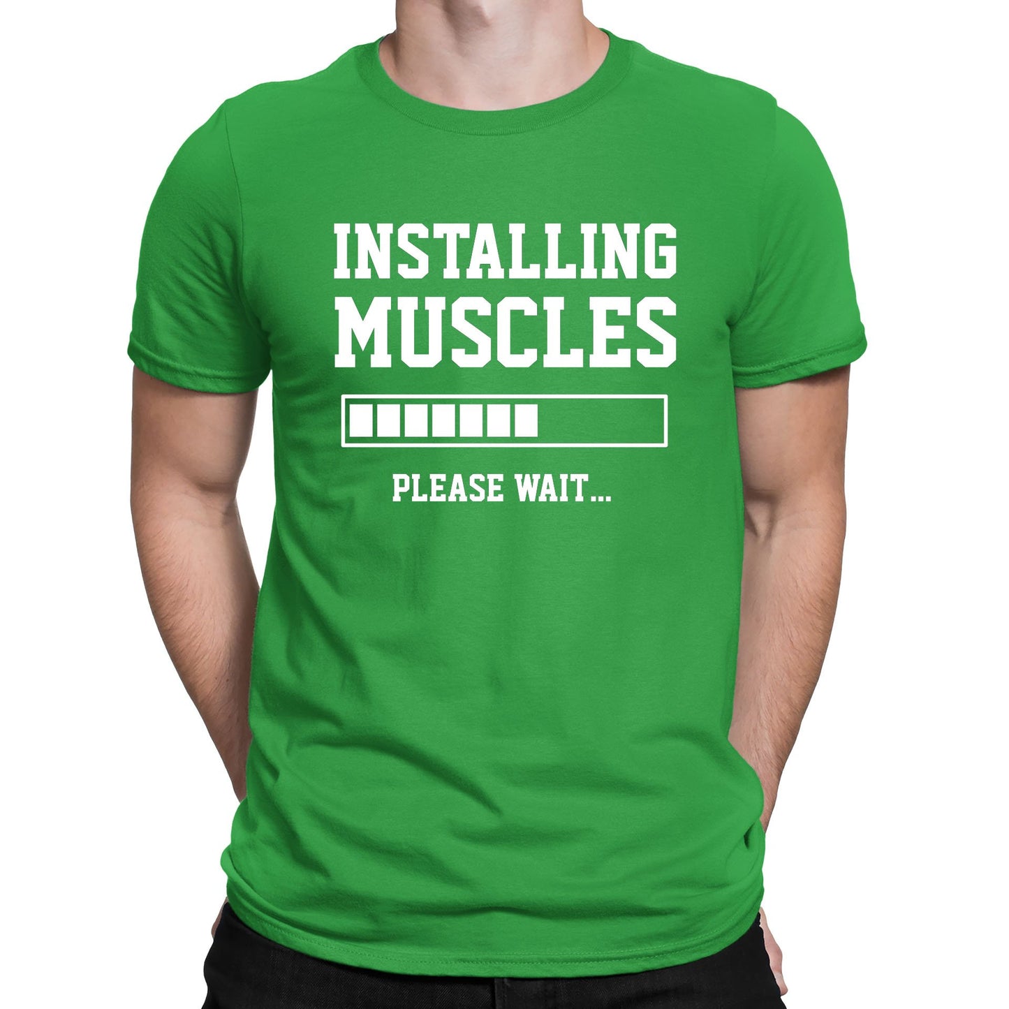 Installing Muscles Mens T-shirt