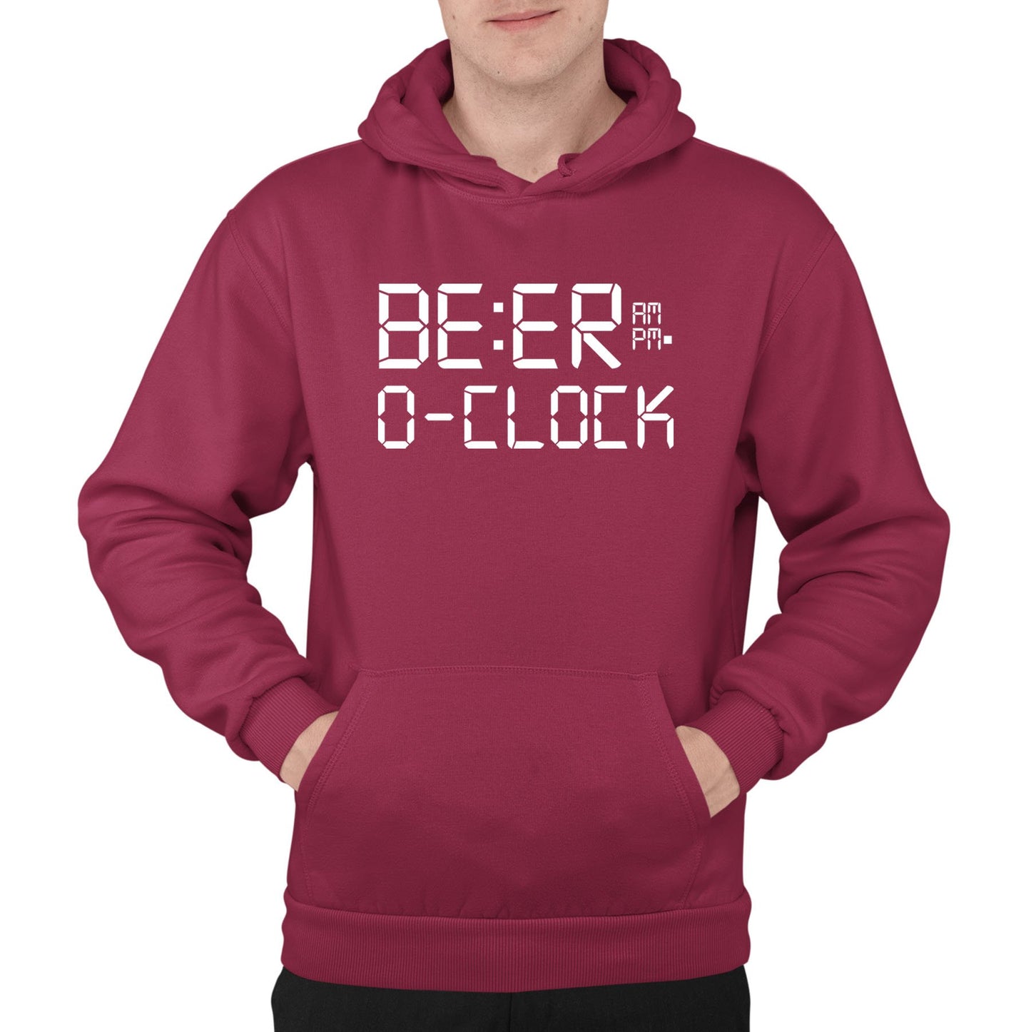 Beer o Clock Mens Pullover Hoodie