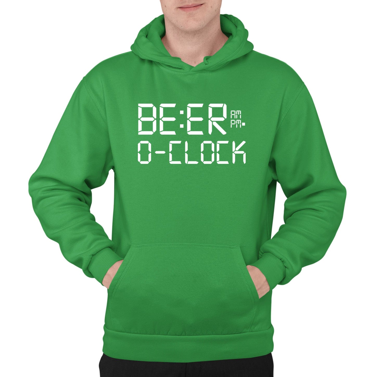 Beer o Clock Mens Pullover Hoodie