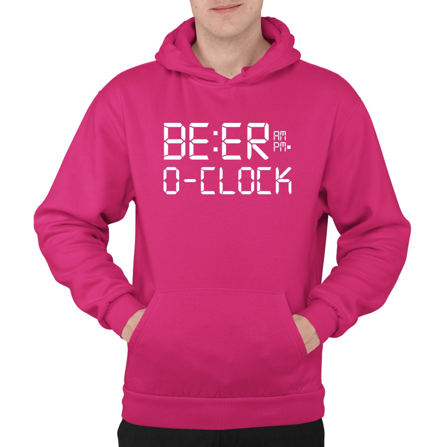 Beer o Clock Mens Pullover Hoodie