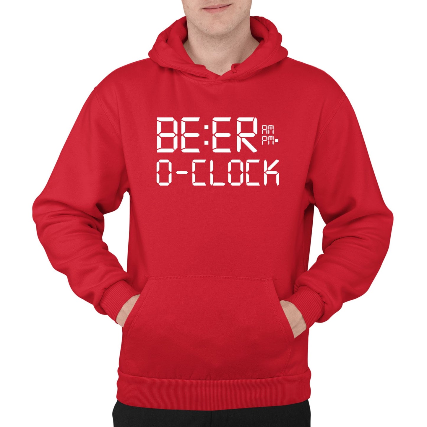 Beer o Clock Mens Pullover Hoodie